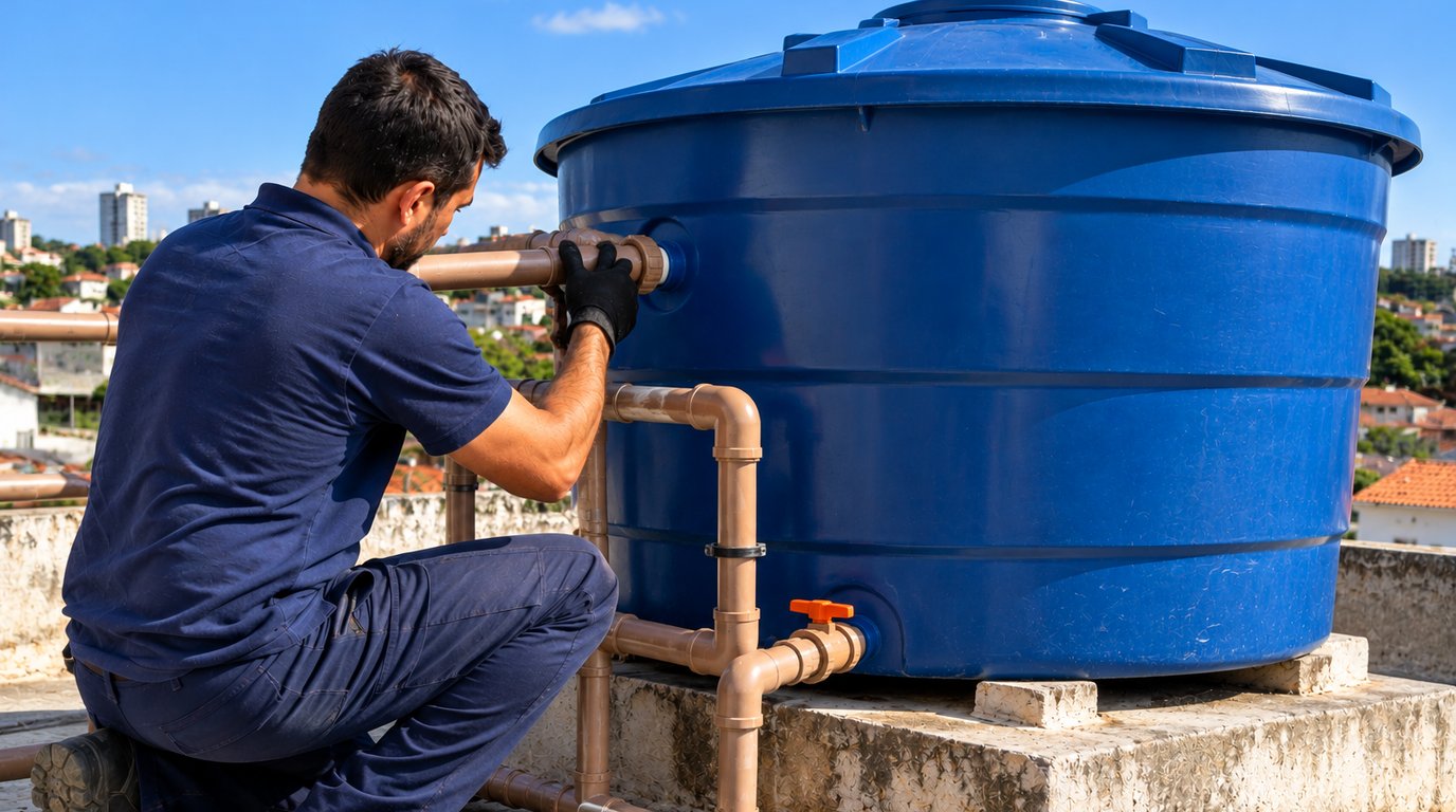 Instalação e Limpeza de Caixa d'Água em Maringá‑PR