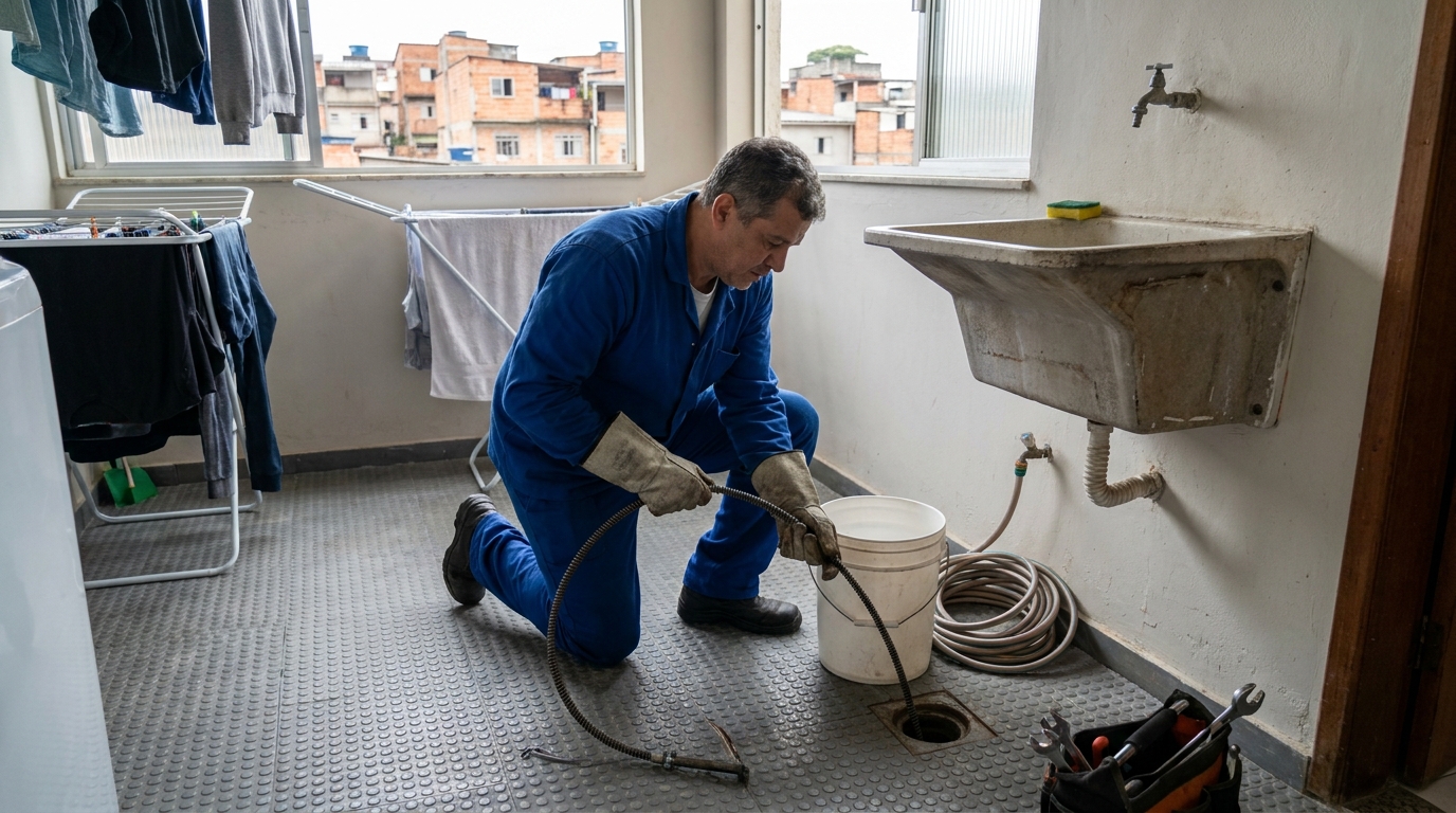 Desentupimento de Ralos Externos na Cidade Jardim, Maringá‑PR