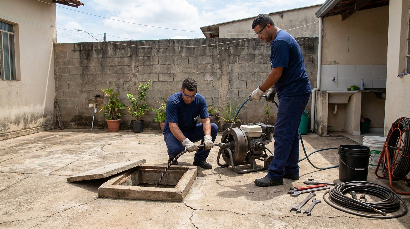 Sucção de Resíduos na Cidade Jardim, Maringá‑PR